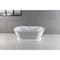 Aqua Eden Pedestal Bathtubs, 65.75 L, 30.5 W, White, Acrylic VTDE663124 - alternate 7